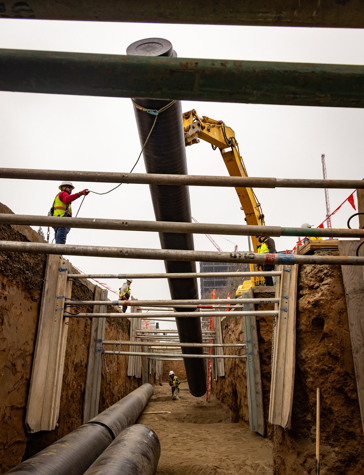 Deep trench installation